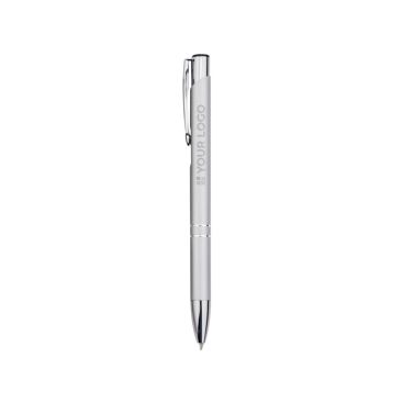 Stylo en aluminium recyclé avec finition laquée, encre bleue