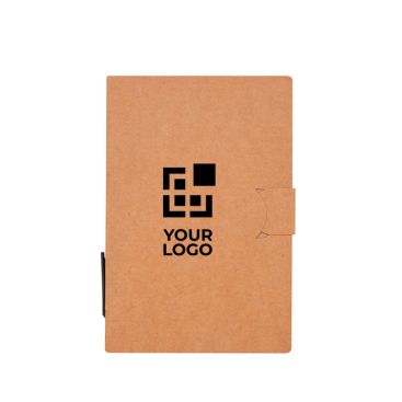 Carnet de notes adhésives avec stylo et encre noire