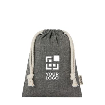 Petit sac en coton recyclé GRS à cordon de serrage 150 g/m²