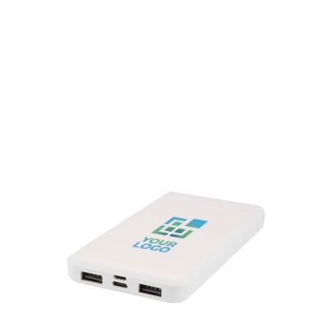 Powerbank en plastique recyclé avec indicateur LED 10 000 mAh