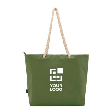 Sac de plage en polyester recyclé avec anses en cordon 23L