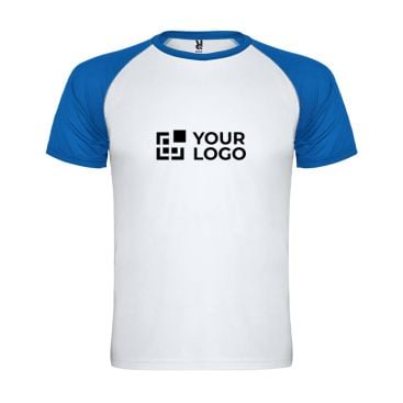 T-shirt de sport pour enfant bicolore 140 g/m² Roly Indianapolis 