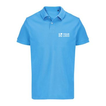 Polo coton peigné homme manches courtes 2 boutons 
