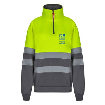 Pull de travail en polyester avec tissu polaire 300 g/m² 
