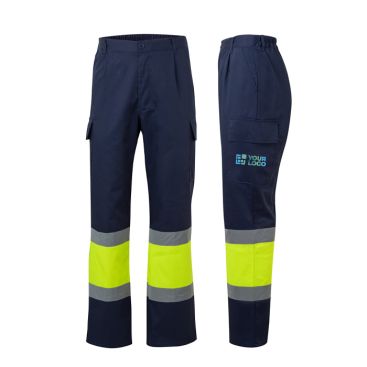 Pantalon de travail unisexe en coton et polyester 190 g/m² 