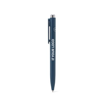 Stylo en aluminium recyclé avec clip innovant et encre bleue