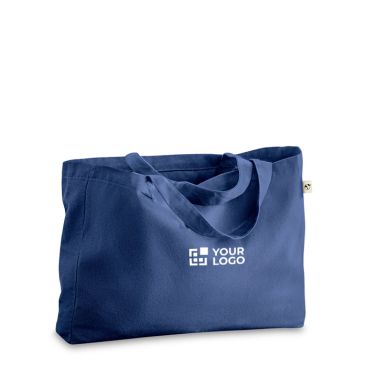 Sac 50% coton recyclé à anses longues 280 g/m²