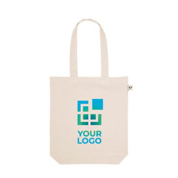 Sac polyvalent avec coton recyclé à anses longues 220 g/m²