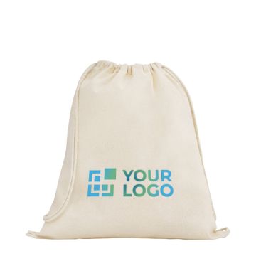 Sac à dos en corde naturel entièrement en coton 140 g/m²