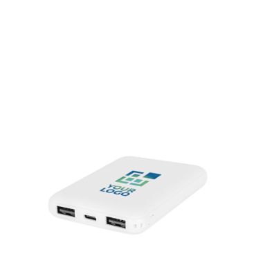 Powerbank en plastique recyclé avec indicateur de charge 5 000 mAh