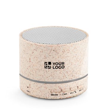 Enceinte portable en fibre de blé avec bluetooth et puissance de 3W