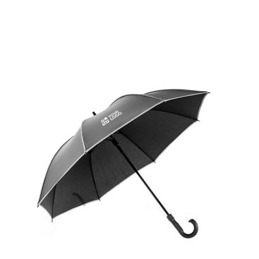 Parapluie recyclé 68 cm en polyester avec détails réfléchissants Ø120