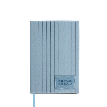Carnet en PU texturé avec patch personnalisable A5 pages lisses Carnet en PU texturé avec patch personnalisable A5 pages lisses