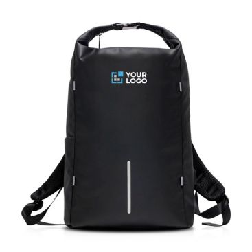 Sac à dos en polyester avec fermeture imperméable et port USB 15,6
