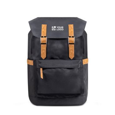 Sac à dos en RPET résistant à l’eau avec fermetures magnétiques 15,6’’