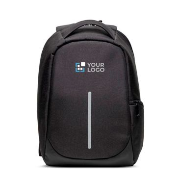 Sac à dos antivol en nylon pour ordinateur avec poche arrière 15,6