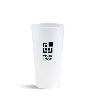 Gobelet réutilisable en plastique, fabriqué en UE, 400 ml
