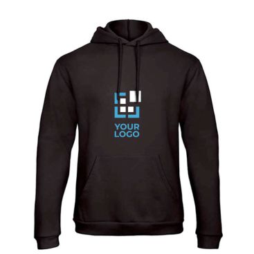 Sweat-shirt pour homme avec poche kangourou et capuche 270 g/m² B&C avec zone d'impression
