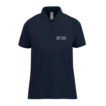 Polo basique pour femme à manches courtes en coton 210 g/m² B&C avec zone d'impression