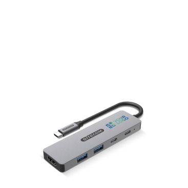 Hub USB-A et USB-C à charge rapide ou transfert de données avec zone d'impression