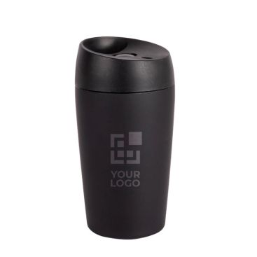 Verre à emporter unicolore compatible avec les machines à café 240ml avec zone d'impression