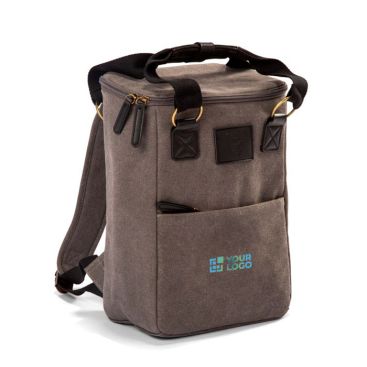 Élégant sac à dos isotherme en toile avec fonction de sac 10L avec zone d'impression