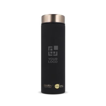 Bouteille élégante en acier inoxydable avec technologie Asobu 500ml avec zone d'impression