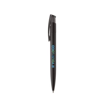 Stylo en plastique de couleurs avec finition soft-touch avec zone d'impression