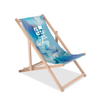 Chaise pliante en bois pour la plage ou la piscine, pour sublimation