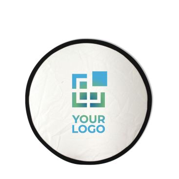 Frisbee pliable nylon disponible en plusieurs couleurs avec pochette