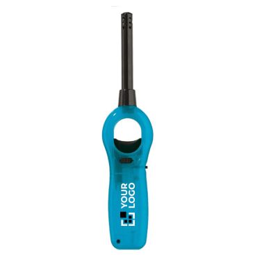 Briquet électronique rechargeable avec base de différentes couleurs avec zone d'impression