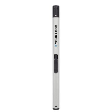 Long briquet design droit en couleurs métalliques avec zone d'impression