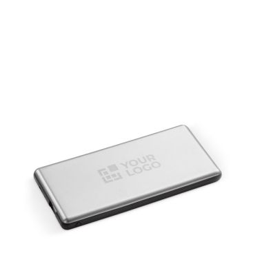 Powerbank avec câble avec la capacité d'illuminer le logo gravé avec zone d'impression