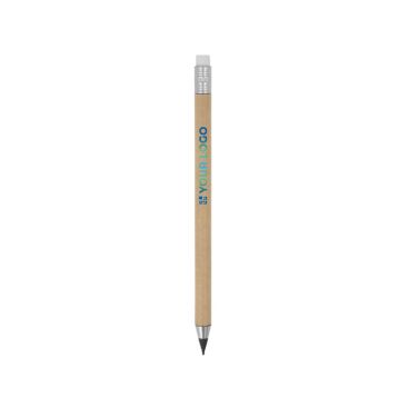 Crayon en papier coloré sans encre avec gomme à effacer avec zone d'impression