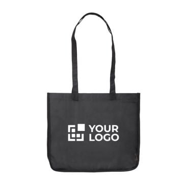 Sac en non-tissé laminé coloré avec côtés blancs avec zone d'impression