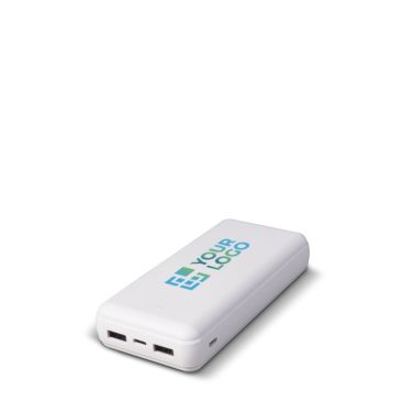 Batterie externe avec ports USB-A et port type C 16.000 mAh avec zone d'impression