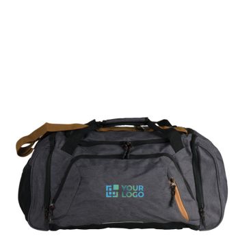 Sac de voyage en RPET avec compartiment pour chaussures avec zone d'impression