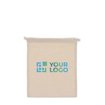 Sac cadeau en coton avec certification OEKO-TEX 25x30 cm avec zone d'impression