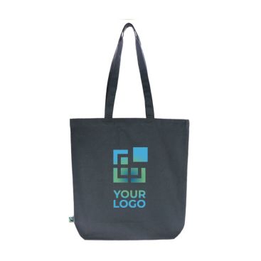 Sac Fairtrade en couleurs neutres avec capacité de 12 kg 270 g/m2 avec zone d'impression
