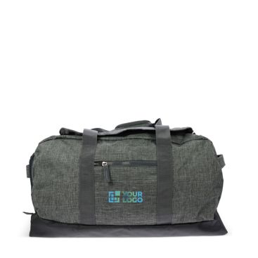 Sac de voyage spacieux en RPET avec poignées de grande taille avec zone d'impression