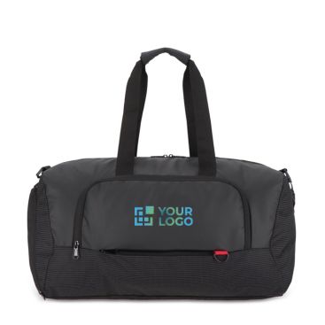 Sac de voyage en jacquard et PU avec compartiment pour chaussures