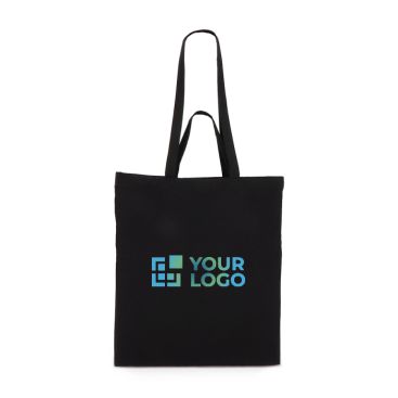 Sac en coton OEKO-TEX multicolore à double anses 140 g/m²