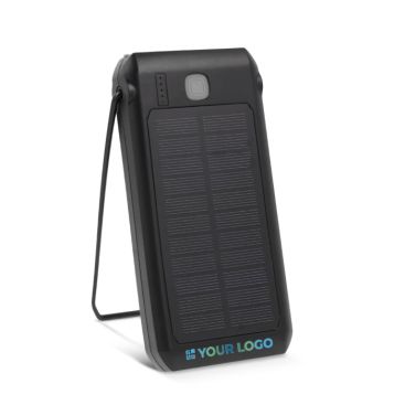 Batterie externe et lampe rechargeable à l'énergie solaire avec zone d'impression
