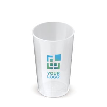 Gobelet écologique réutilisable empilable et 100% recyclable 300ml avec zone d'impression