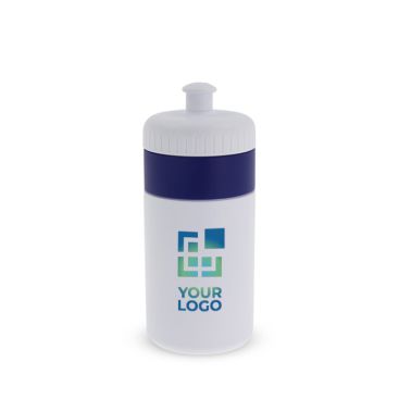 Gourde de sport sans BPA avec détail coloré 500ml avec zone d'impression
