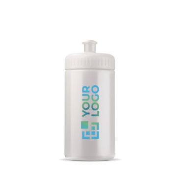 Bidon en plastique sans BPA et 100% anti-fuite 500ml avec zone d'impression