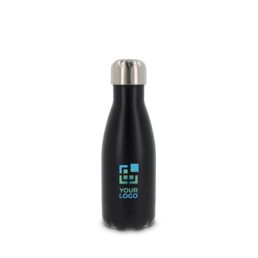 Gourde en inox à double paroi avec bouchon argenté 260ml avec zone d'impression