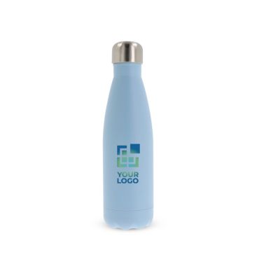 Gourde hermétique en acier inoxydable en couleurs pastel 500ml avec zone d'impression