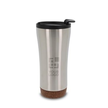 Gobelet à emporter à double paroi avec détail en liège à la base 480ml avec zone d'impression