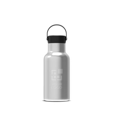 Gourde en inox 100% anti-fuite avec anse de transport 350ml avec zone d'impression